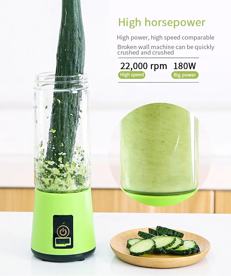 portable blender usb mixer electric juicer machine smoothie blender mini food processor personal blender cup juice blenders