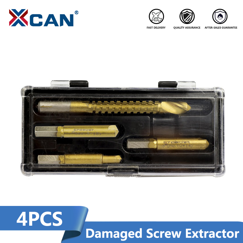 XCAN Damaged Screw Extractor with Hole Saw Drill Set 4pcs Broken Bolt Stud Stripped Screw Remover Tool
XCAN Damaged Screw Extractor with Hole Saw Drill Set 4pcs Broken Bolt Stud Stripped Screw Remover Tool