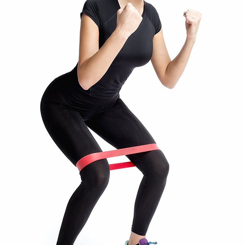 500*50*0.5MM Elastic Tensile Belt 4 Rubber Ring resistance bands exercise equipment with Yoga Fitness Muscle Fitness Equipment Expander