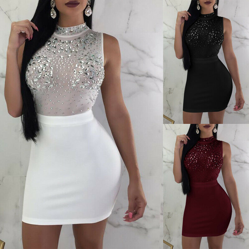 Sexy Women Ladies Bandage Bodycon Sleeveless Dress Evening Party Nightwear Club Summer Short Slim Mini Dress, Black
Sexy Women Ladies Bandage Bodycon Sleeveless Dress Evening Party Nightwear Club Summer Short Slim Mini Dress, Black