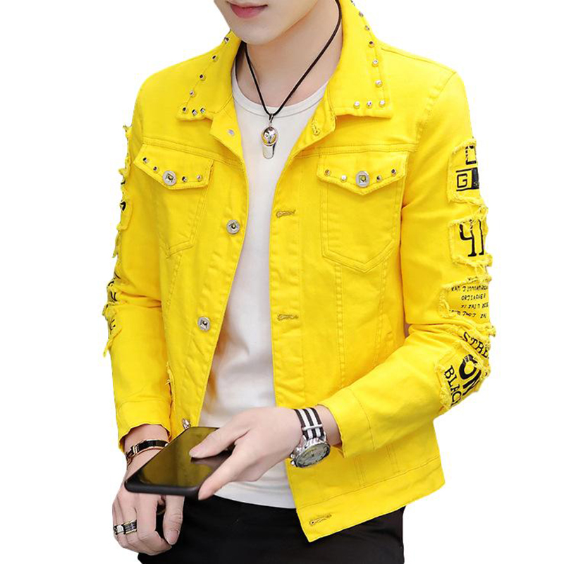 BANNAJI Harajuku Men`s Fashion Denim Jacket With Rivet Printed Studded Street Wear Slim Fit Letters Jeans Coat, Black
BANNAJI Harajuku Men`s Fashion Denim Jacket With Rivet Printed Studded Street Wear Slim Fit Letters Jeans Coat, Black