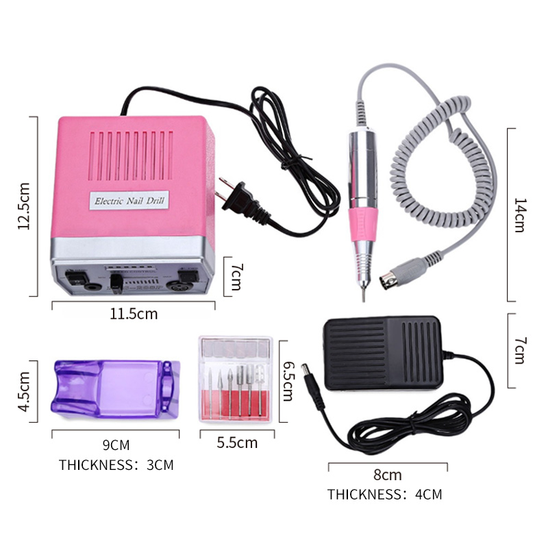 30000RPM Professional Machine Apparatus for Manicure Pedicure Kit Electric Nail Drill Manicure Machine Set Nail Files Drills