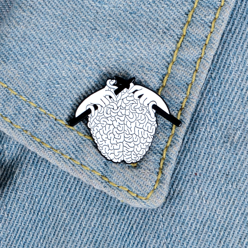 Knitted sweater enamel pin brooches for women punk woven brain badge anatomy hard lapel pins backpack creative gothic jewelry gifts
Knitted sweater enamel pin brooches for women punk woven brain badge anatomy hard lapel pins backpack creative gothic jewelry gifts