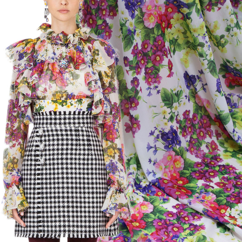 Fashion new printing spring and summer soft shirt floral chiffon printing fabric DIY scarf holiday dress skirt cloth specials
Fashion new printing spring and summer soft shirt floral chiffon printing fabric DIY scarf holiday dress skirt cloth specials