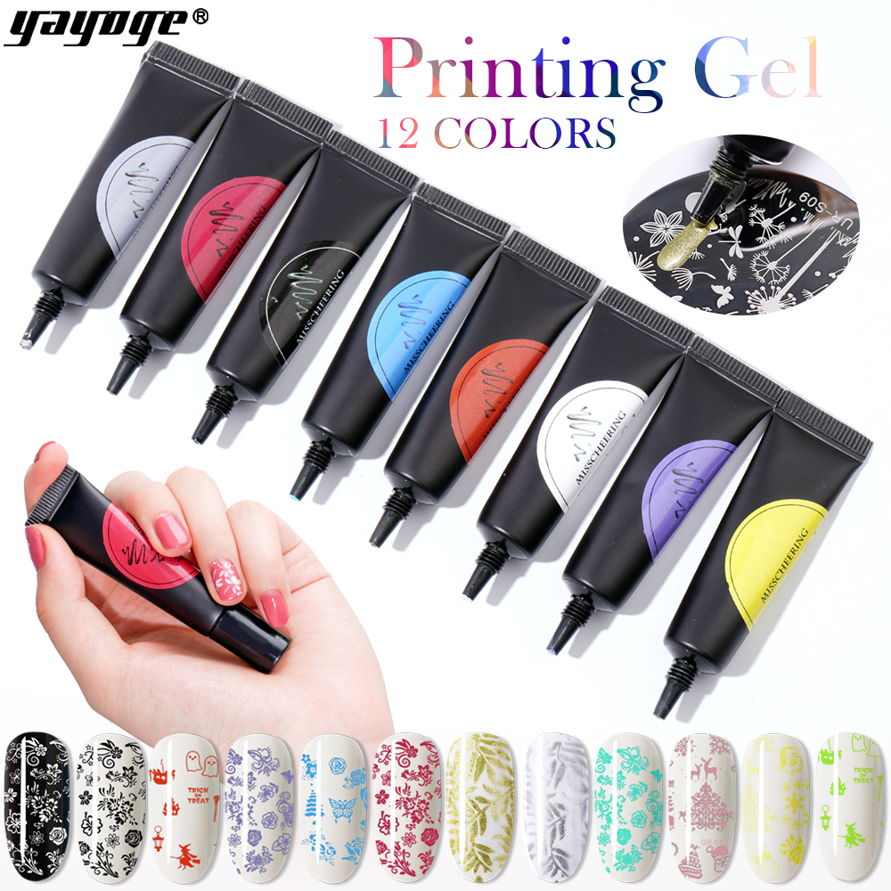 YAYOGE 8ml Nail Stamping Gel Polish stamping Varnish Stamp Print Oil Soak Off UV Gel for Nail Art Plate Manicure, 01
YAYOGE 8ml Nail Stamping Gel Polish stamping Varnish Stamp Print Oil Soak Off UV Gel for Nail Art Plate Manicure, 01