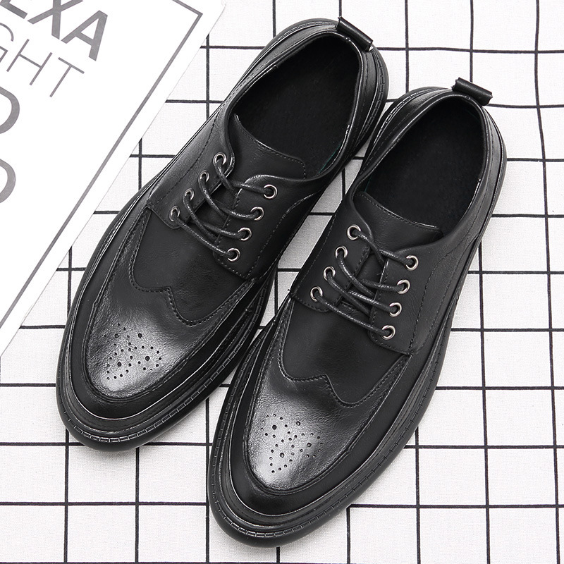 Bullock Leather Autumn MEN'S Shoes Trend England MEN'S Dress Shoes Casual Shoes Breathable Trend Shoe Versatile, Black
Bullock Leather Autumn MEN'S Shoes Trend England MEN'S Dress Shoes Casual Shoes Breathable Trend Shoe Versatile, Black