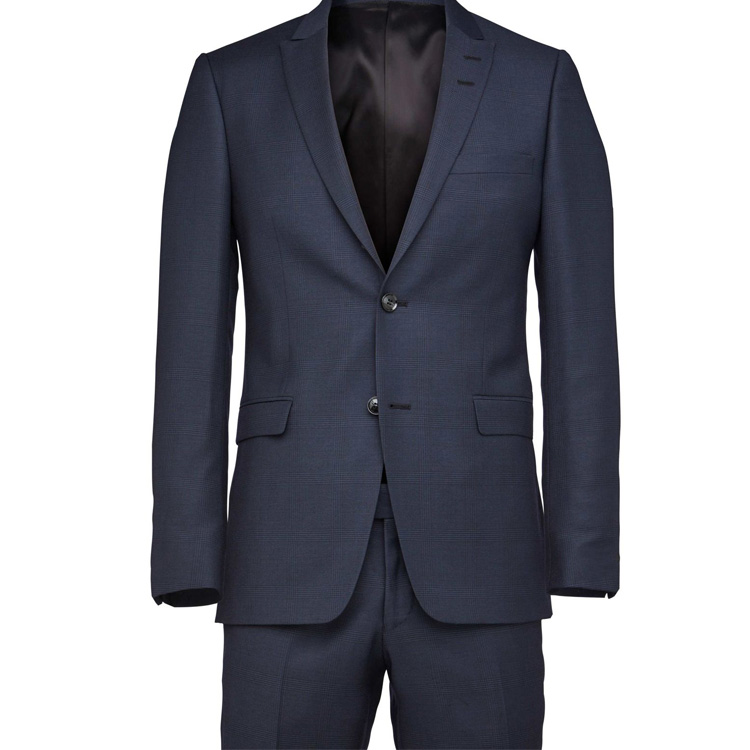 Classic Check Groomsmen Wedding Tuxedos 2019 Notched Lapel Two Button Mens Pants Suits Handsome 2 Pieces Formal Best Men Blazer
