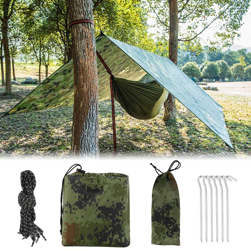 3x2.9m Large Hammock Waterproof Rain Tent Tarp Ultralight Picnic Sunshade Outdoor Camping Rain Sun Shelter UV Protection
3x2.9m Large Hammock Waterproof Rain Tent Tarp Ultralight Picnic Sunshade Outdoor Camping Rain Sun Shelter UV Protection