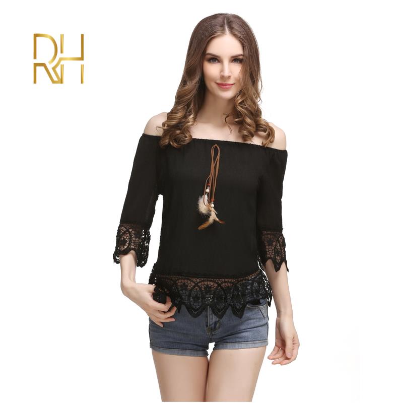 Women Strapless Floral Patchwork Blouse Summer Short Sleeve O-Neck Plus Size Lady Tee Shirt Women Clothing Blusas Femininas RH, Black
Women Strapless Floral Patchwork Blouse Summer Short Sleeve O-Neck Plus Size Lady Tee Shirt Women Clothing Blusas Femininas RH, Black