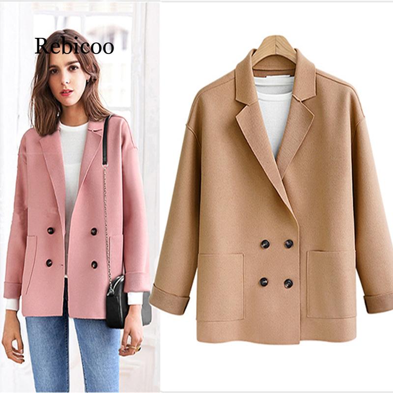 Women's double wool coat 2019 winter coat jacket ladies slim wool cashmere double-breasted cardigan, Black
Women's double wool coat 2019 winter coat jacket ladies slim wool cashmere double-breasted cardigan, Black