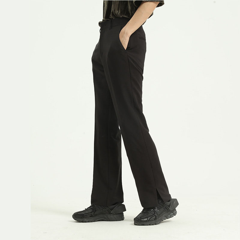 Male Japan Korea Style Loose Vintage Fashion Streetwear Trousers Solid Color Pants Men Side Split Casual Straight Suit Pant, Black
Male Japan Korea Style Loose Vintage Fashion Streetwear Trousers Solid Color Pants Men Side Split Casual Straight Suit Pant, Black