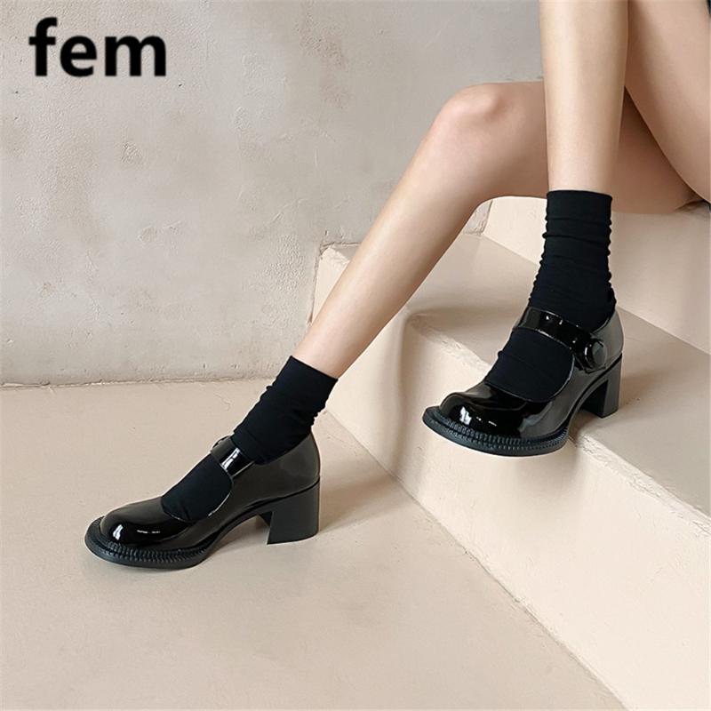 FEM Femme Pompes Mary Jane Pumps Mid Heels Women Shoes Square Toe Wide Sole Female Shoes Woman Fashion Buckle Shallow Pumps, Matte
FEM Femme Pompes Mary Jane Pumps Mid Heels Women Shoes Square Toe Wide Sole Female Shoes Woman Fashion Buckle Shallow Pumps, Matte