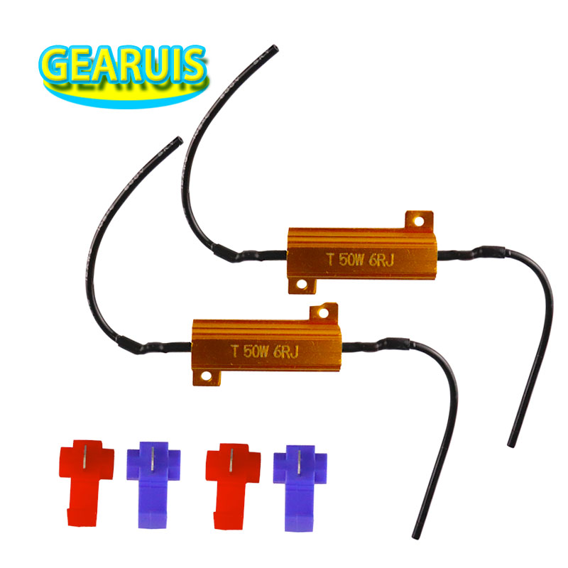4pcs/lot high quality Car LED DRL 50W 6Ohm Fog Turn Singal Load Resistor for Fix LED Bulb Fast Hyper Flash, As pic
4pcs/lot high quality Car LED DRL 50W 6Ohm Fog Turn Singal Load Resistor for Fix LED Bulb Fast Hyper Flash, As pic