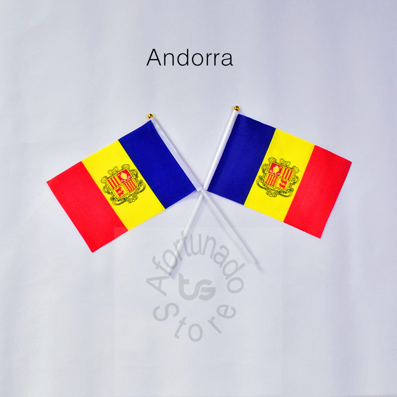 Andorra flag Banner 10 Pieces/Lot 14x21cm Flag 100% Polyester Flags With Plastic Flagpoles For Celebration Decoration Andorra
Andorra flag Banner 10 Pieces/Lot 14x21cm Flag 100% Polyester Flags With Plastic Flagpoles For Celebration Decoration Andorra