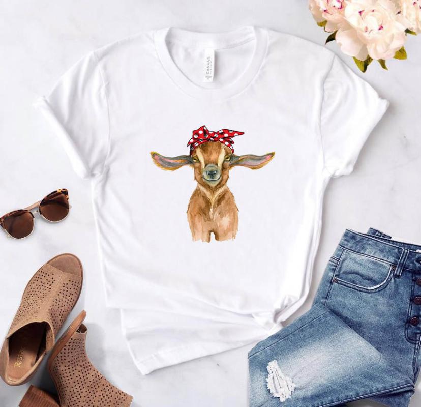 bandana goat Print Women tshirt Cotton Casual Funny t shirt Gift 90s Lady Yong Girl Drop Ship S-885, C2
bandana goat Print Women tshirt Cotton Casual Funny t shirt Gift 90s Lady Yong Girl Drop Ship S-885, C2