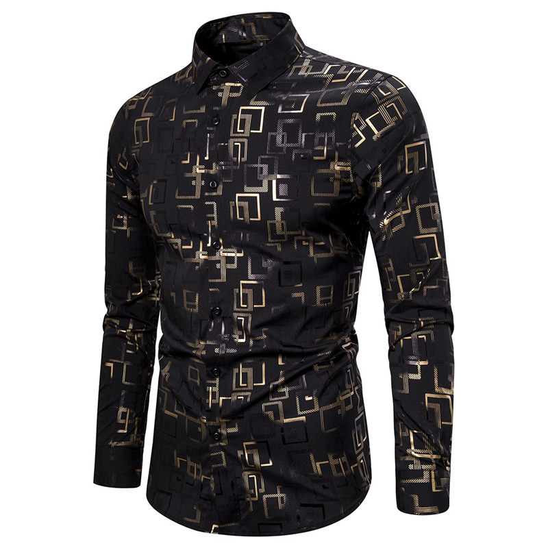 Mens Black Bronzing Button Down Dress Shirts Wedding Prom Camisa Masculina 2020 Brand Long Sleeve Nightclub Party Shirt for Men, White
Mens Black Bronzing Button Down Dress Shirts Wedding Prom Camisa Masculina 2020 Brand Long Sleeve Nightclub Party Shirt for Men, White
