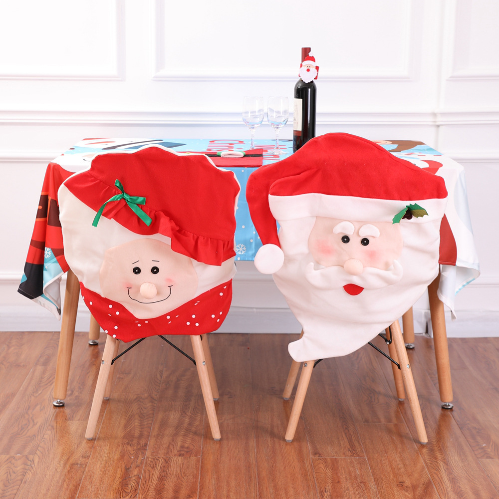 New Year Christmas Decoration Santa Claus Mrs. Claus Red Hat Chair Back Cover for Home Party Christmas Dinner Chair Covering 1pc
New Year Christmas Decoration Santa Claus Mrs. Claus Red Hat Chair Back Cover for Home Party Christmas Dinner Chair Covering 1pc
