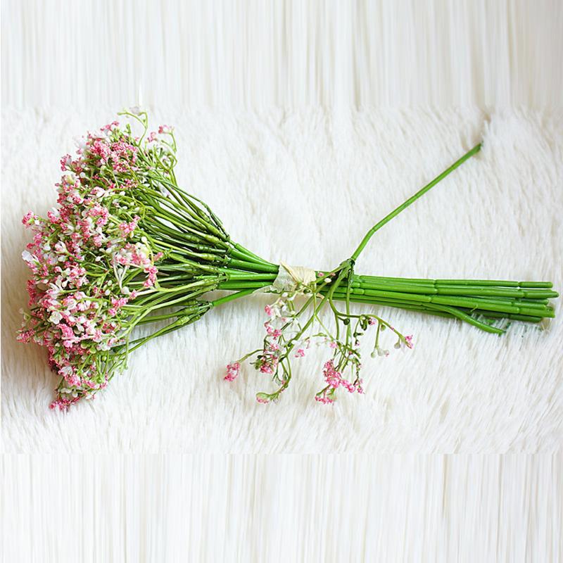Babysbreath Artificial Flowers Fake Gypsophila DIY Floral Bouquets Arrangement Wedding Home Garden Party Decoration 16pcs per set