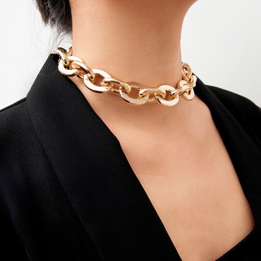 Vintage Miami Cuban Thick Choker Necklaces Collar Punk Gold Color Chunky Necklace Bracelet Set For Women Jewelry
Vintage Miami Cuban Thick Choker Necklaces Collar Punk Gold Color Chunky Necklace Bracelet Set For Women Jewelry