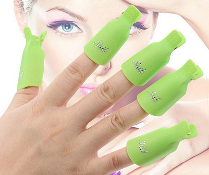 Nail Polish Remover Clip Soak Off Cap Set Plastic Clip Remover Wrap Manicure Tools Clip Quitaesmalte De Unas Nagellakverwijderaar Clip Nagellackentfer