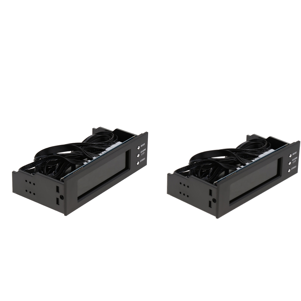 2 pieces 5.25 inch 3 fans speed controller for pc computer cooling fan w/ lcd display
2 pieces 5.25 inch 3 fans speed controller for pc computer cooling fan w/ lcd display