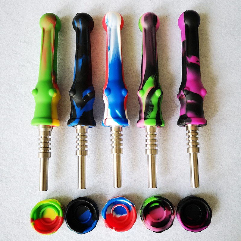 Silicone Pipe 14mm Stainless Steel Tip Nector Collector Silicone Dab Container NC Nector Collectors Pipes Dab Straw Oil Burner Rig best quality
Silicone Pipe 14mm Stainless Steel Tip Nector Collector Silicone Dab Container NC Nector Collectors Pipes Dab Straw Oil Burner Rig best quality