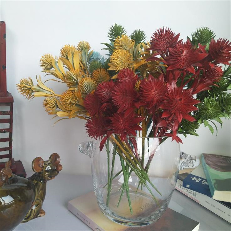7Pcs Fake Eryngium Maritimum (2 stems/piece) 12.99" Simulation Plastic Eryngium Marina for Wedding Home Artificial Plants, Red
7Pcs Fake Eryngium Maritimum (2 stems/piece) 12.99" Simulation Plastic Eryngium Marina for Wedding Home Artificial Plants, Red