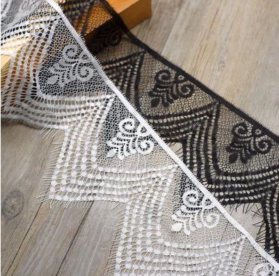 3M Long Black /White Non-elastic Eyelashes whiskers Clothing Accessories DIY Decoration 12CM Wide Lace
3M Long Black /White Non-elastic Eyelashes whiskers Clothing Accessories DIY Decoration 12CM Wide Lace