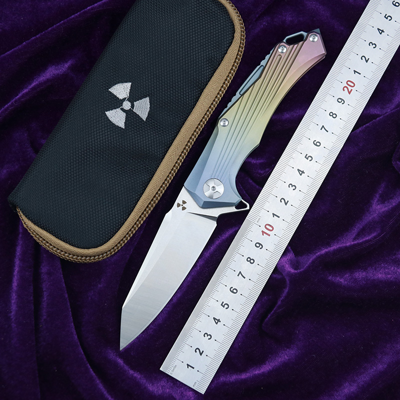 JK3287 Flipper D2 steel blade Titanium handle outdoor camping hunting pocket kitchen fruit folding knife EDC tool
JK3287 Flipper D2 steel blade Titanium handle outdoor camping hunting pocket kitchen fruit folding knife EDC tool