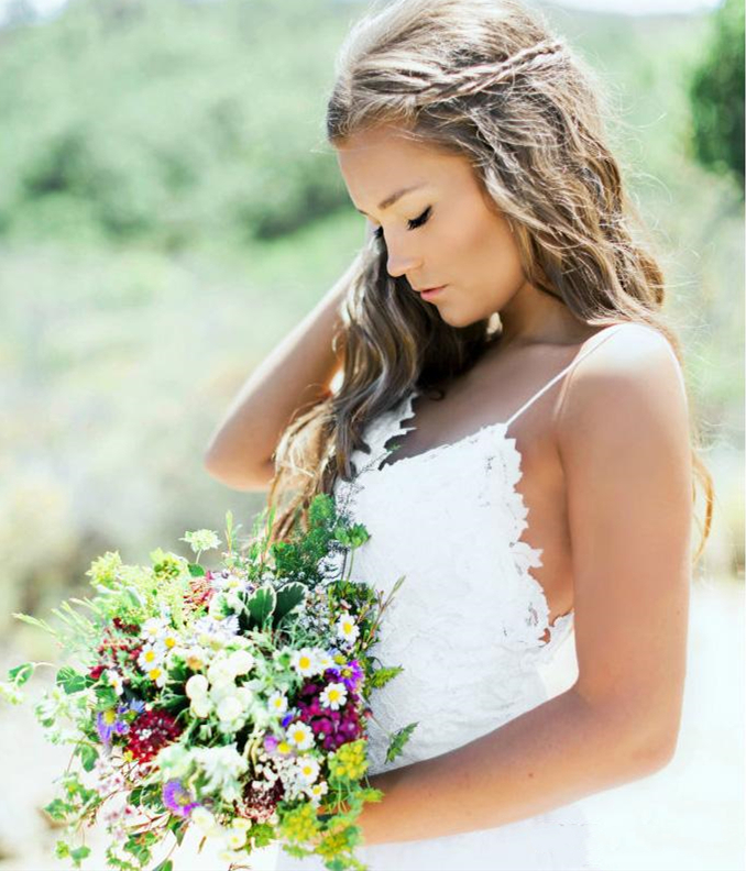 Sexy Backless Spaghetti Straps Bohemian Wedding Dresses Lace Chiffon Long Boho Beach Bridal Gowns Cheap Bride Dress Robe de mariage