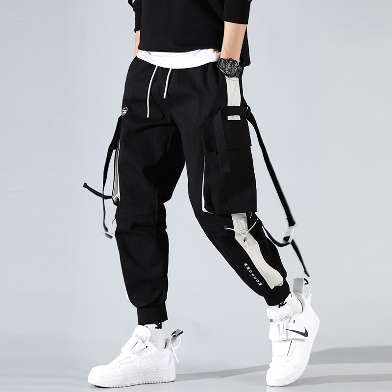 Spring Fashion Week Men Ribbons Streetwear Cargo Pants Hip Hop Joggers Pants Overalls Fashions Baggy Pockets Trousers, Image
Spring Fashion Week Men Ribbons Streetwear Cargo Pants Hip Hop Joggers Pants Overalls Fashions Baggy Pockets Trousers, Image