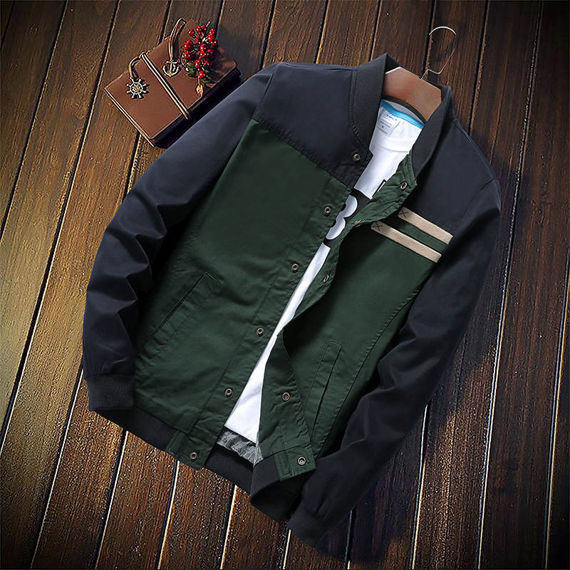 Quality Autumn Korean Men's Jacket Cultivate One's Morality Mens Coats and Jackets Male Baseball Matching Collar Uniform -5XL, Khaki
Quality Autumn Korean Men's Jacket Cultivate One's Morality Mens Coats and Jackets Male Baseball Matching Collar Uniform -5XL, Khaki