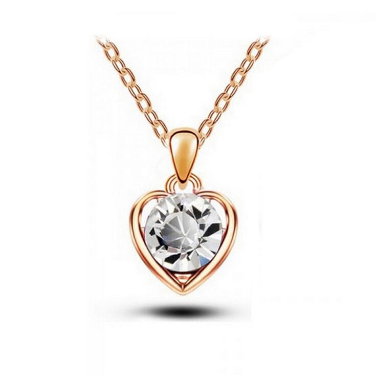 Necklace Heart Pendant Women's Alloy Pendant DJN95 mix order Pendant Necklaces jewelry
