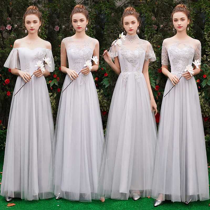 Gray bridesmaid dress female vestidos long sexy evening dress sister group girlfriends wedding wedding party girls
Gray bridesmaid dress female vestidos long sexy evening dress sister group girlfriends wedding wedding party girls