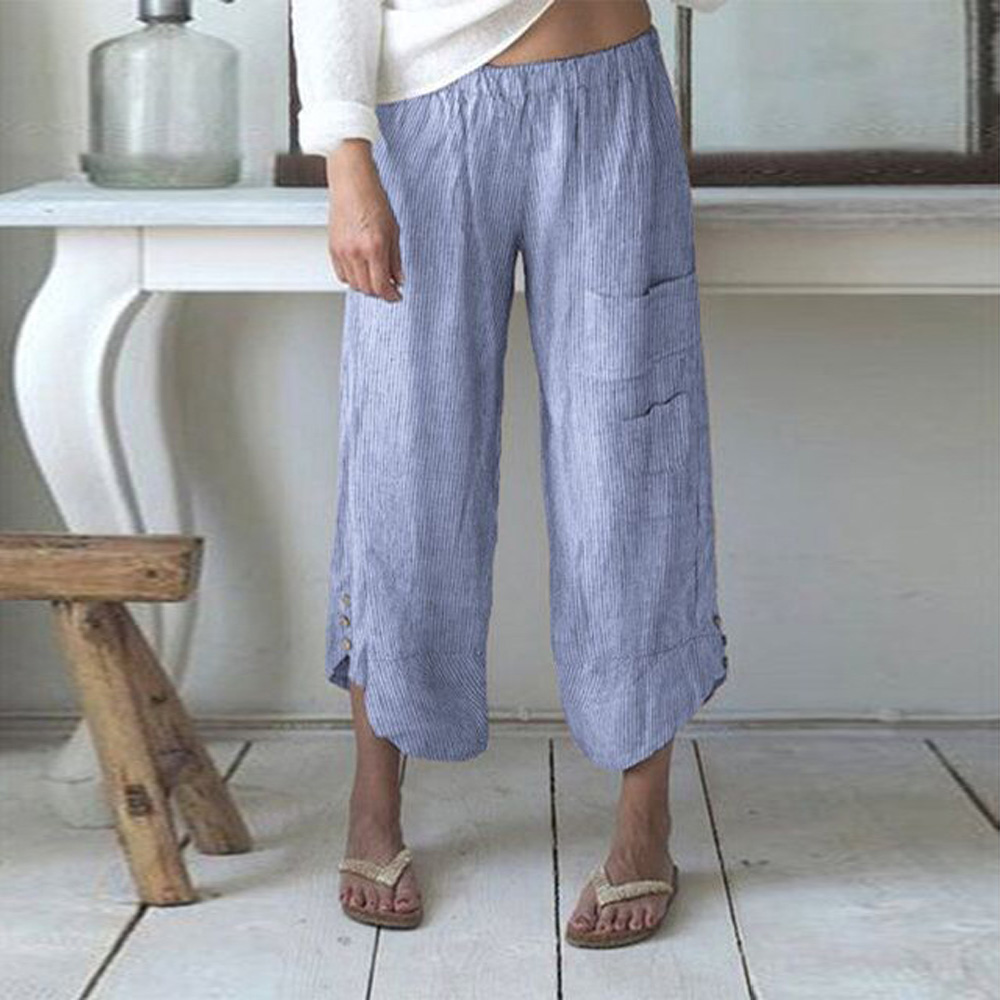 Summer Casual Loose Pants Flax Casual Loose Solid Color Nine Pants Fashion Breathable Women Pant, Red
Summer Casual Loose Pants Flax Casual Loose Solid Color Nine Pants Fashion Breathable Women Pant, Red