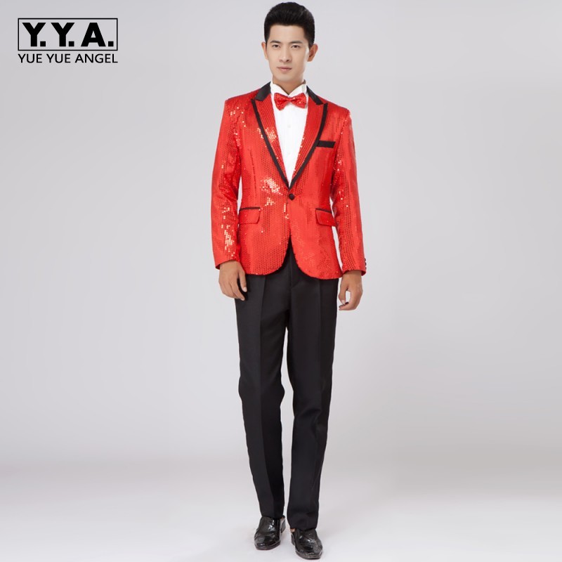 New Mens Boys Bling Sequins Tuxedo Suit Gangnam Style Jacket one button wedding Coat Size L XL Chaqueta JAQUETA, Red
New Mens Boys Bling Sequins Tuxedo Suit Gangnam Style Jacket one button wedding Coat Size L XL Chaqueta JAQUETA, Red