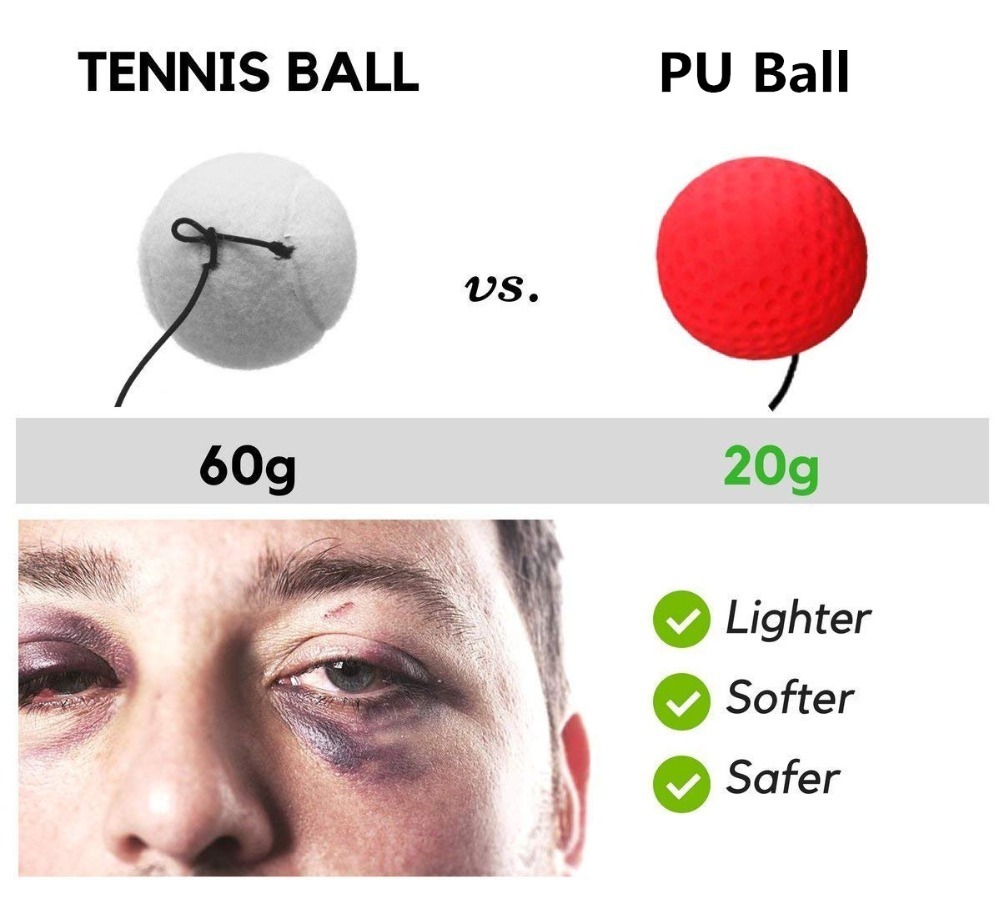 Boxing Reflex Speed Ball With Headband Mma Muay Thai Fight Ball Exercise Improving Speed Reactions Punch Boxing Training