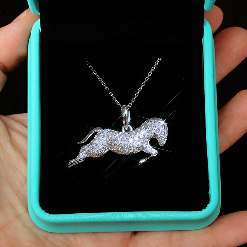 Visisap Korean Personality Creative Pony Inlaid Zircon Clavicle Necklaces for Women Full Stone Shiny Lady Necklace XL075
Visisap Korean Personality Creative Pony Inlaid Zircon Clavicle Necklaces for Women Full Stone Shiny Lady Necklace XL075