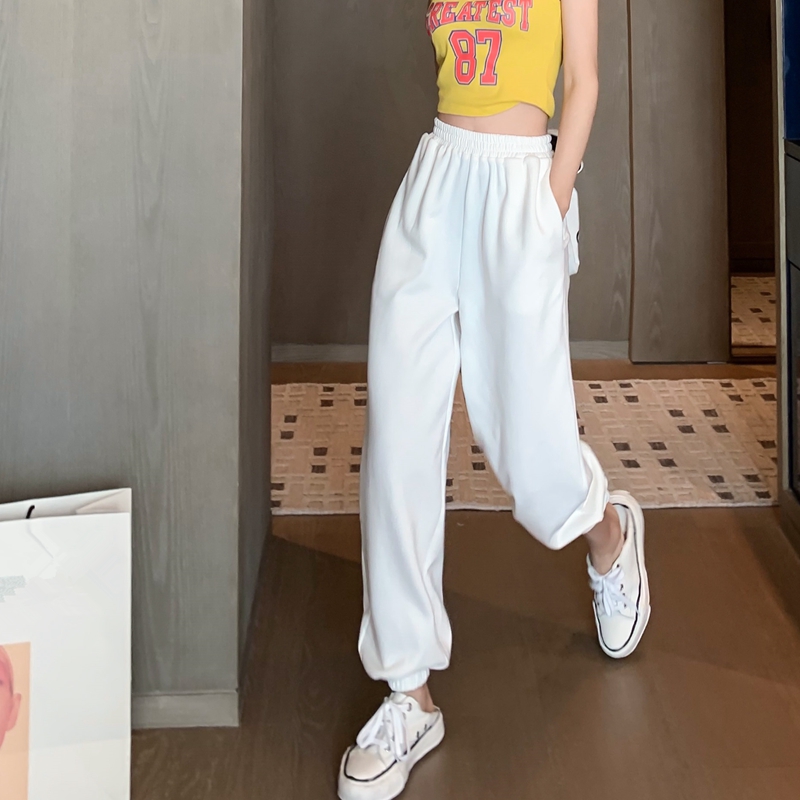 trousers women 2020 summer sweatpants korean fashion casual loose Elastic Waist white high waist harun pants streetwear, Black
trousers women 2020 summer sweatpants korean fashion casual loose Elastic Waist white high waist harun pants streetwear, Black