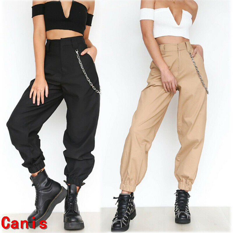 3XL Plus Size Pants Women Casual High Waist Cargo Pants Women Loose Solid Black Khaki Trousers Pockets Elastic Waist Bottoms
3XL Plus Size Pants Women Casual High Waist Cargo Pants Women Loose Solid Black Khaki Trousers Pockets Elastic Waist Bottoms