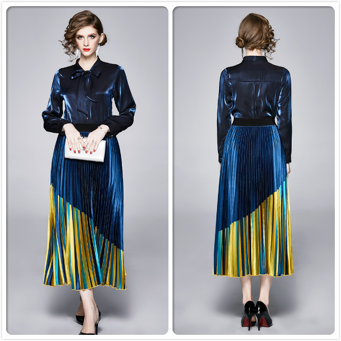 2020 Runway Button Shirt Dress Women Long Sleeve Bow Neck Printed Party Prom Ladies Designer Dress Elegant Office Casual A-Line Dresses, Customize
2020 Runway Button Shirt Dress Women Long Sleeve Bow Neck Printed Party Prom Ladies Designer Dress Elegant Office Casual A-Line Dresses, Customize