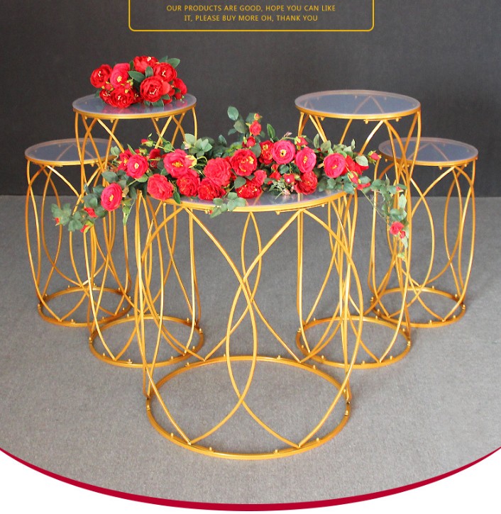 Wedding table Centerpieces acrylic iron column backdrops table flower vase holder cake cupcake dessert table tall Cake Stand crafts rack