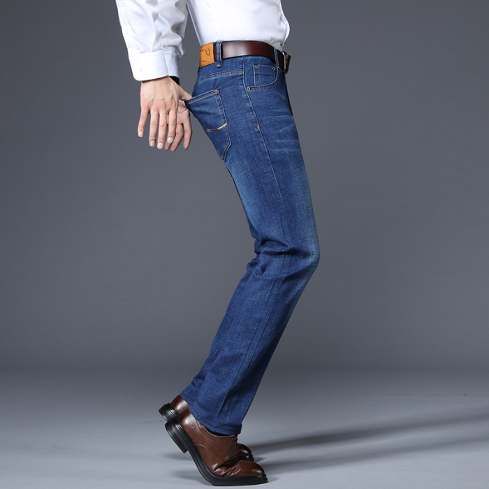 Autumn and winter fashion loose stretch straight denim jeans men's classic Slimbusiness jeans men's large size, As pic
Autumn and winter fashion loose stretch straight denim jeans men's classic Slimbusiness jeans men's large size, As pic