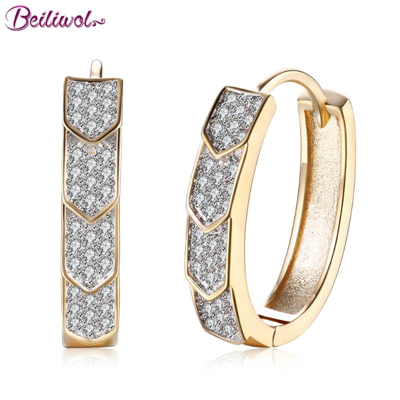 Beiliwol Hoop Earrings for Women Champagne Gold Color Zircon Circle Ear Party Jewelry Round Accessories Gift Earring
Beiliwol Hoop Earrings for Women Champagne Gold Color Zircon Circle Ear Party Jewelry Round Accessories Gift Earring