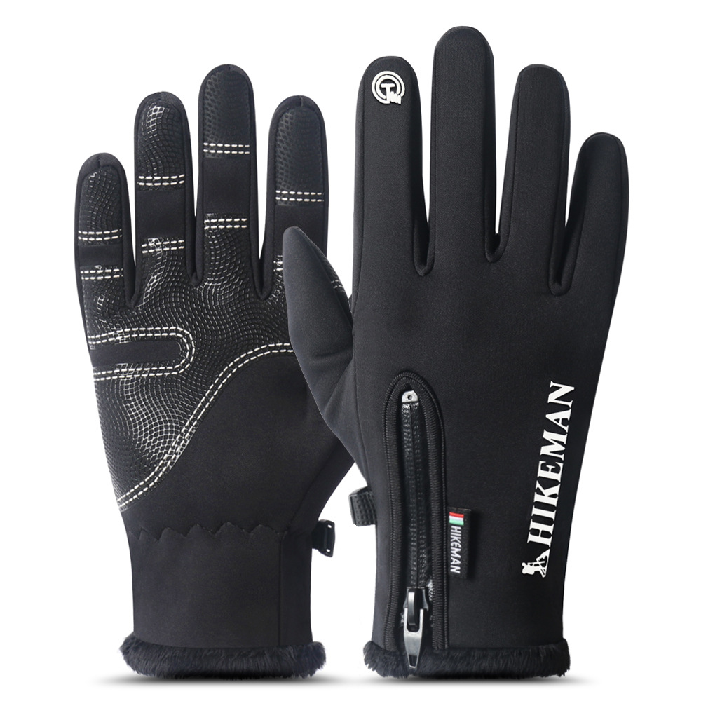 Winter Waterproof Gloves Touch Screen Anti-Slip Zipper Gloves Men Women Riding Skiing Warm Fluff Comfortable Gloves Thickening, Black
Winter Waterproof Gloves Touch Screen Anti-Slip Zipper Gloves Men Women Riding Skiing Warm Fluff Comfortable Gloves Thickening, Black