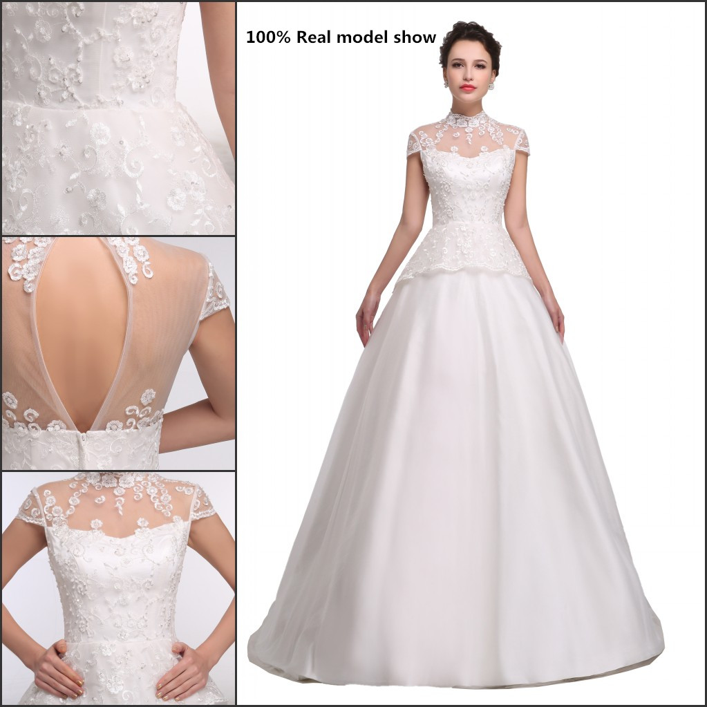 High collar Neck A-line Short Sleeve Lace princess Wedding Dresses Zipper Back Appliques Beaded Bridal Wedding Gowns, Pink
High collar Neck A-line Short Sleeve Lace princess Wedding Dresses Zipper Back Appliques Beaded Bridal Wedding Gowns, Pink
