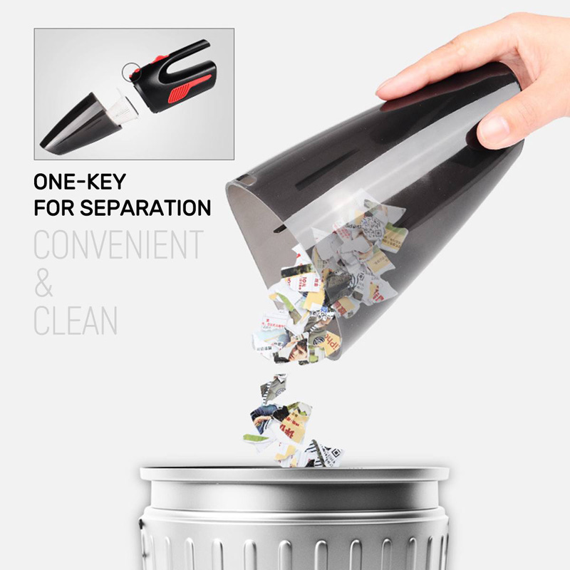 120W Car Wireless Vacuum Cleaner Handheld Portable Rechargeable Vacuum Cleaner Easy Using Quick Charge Wet Dry For Car Home