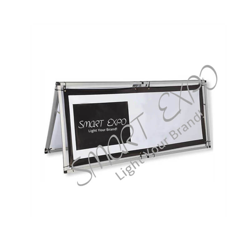 

Outdoor Poster A Frame Banner (125*300cm) with Sliver Aluminum Frame Double Vinyl Printing Portable Carry Bag