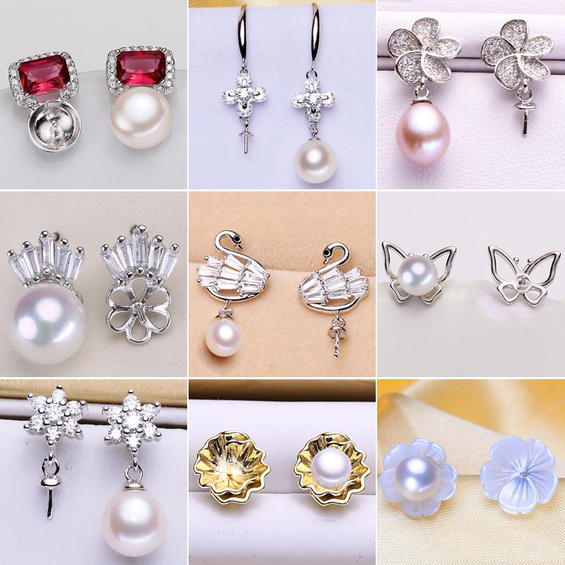 Pearl Stud Earrings Settings Fashion Jewelry 925 Silver Earrings Setting Pearl Earring for Women Mounting Earring Blank DIY Wedding Gift
Pearl Stud Earrings Settings Fashion Jewelry 925 Silver Earrings Setting Pearl Earring for Women Mounting Earring Blank DIY Wedding Gift