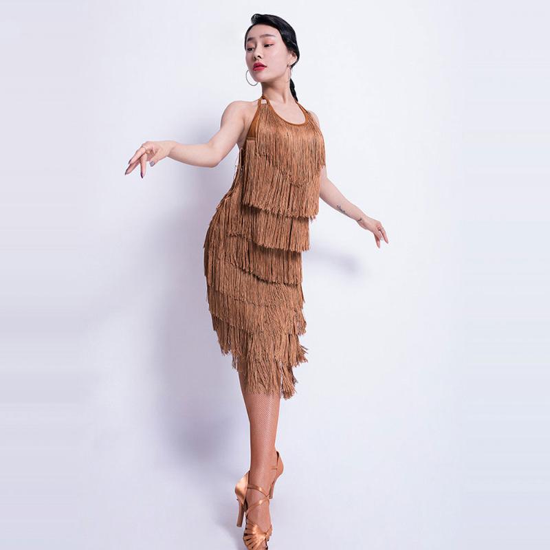 New Latin Dance Wear Female Adult Sexy Dress Tassel Practice Clothing Latin Competition/Performance Dance Costume, As picture
New Latin Dance Wear Female Adult Sexy Dress Tassel Practice Clothing Latin Competition/Performance Dance Costume, As picture